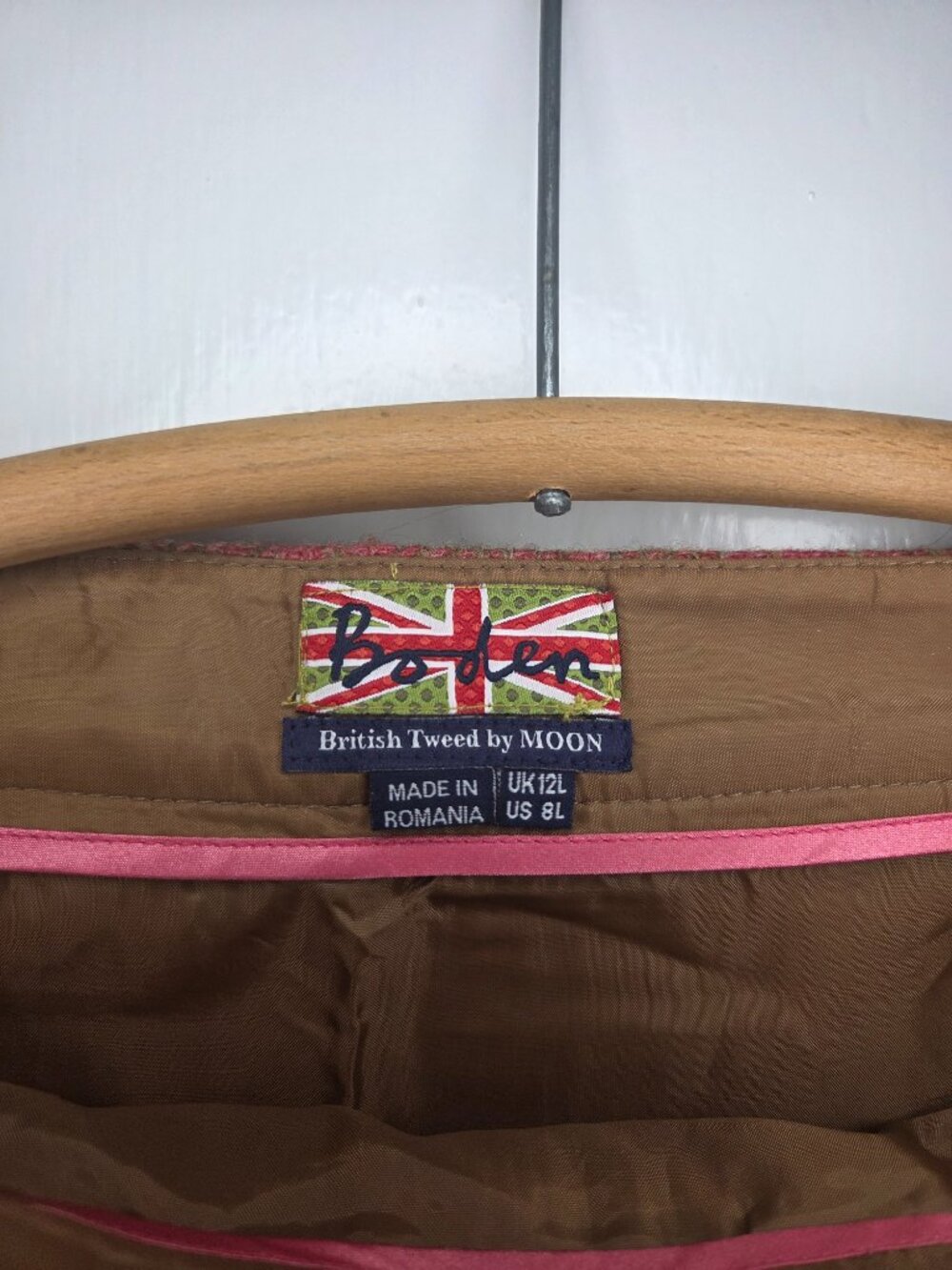 Boden Pink and Brown Plaid Kilt Style - Picture 7 of 9